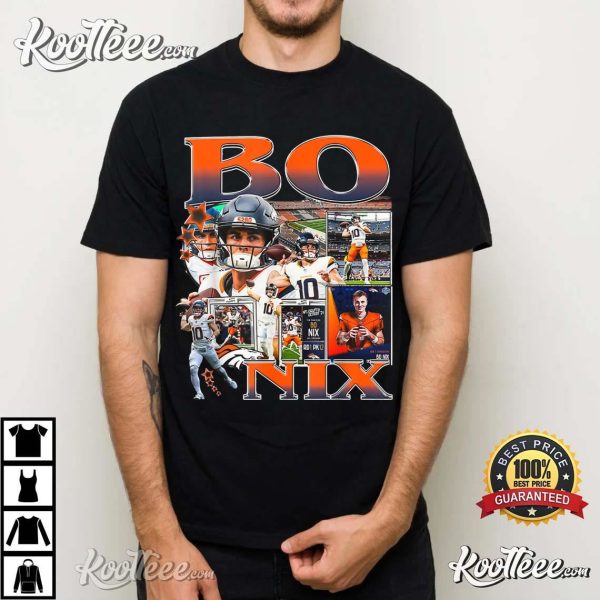 Bo Nix Denver Broncos Vintage T-Shirt