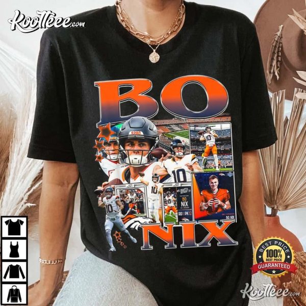 Bo Nix Denver Broncos Vintage T-Shirt