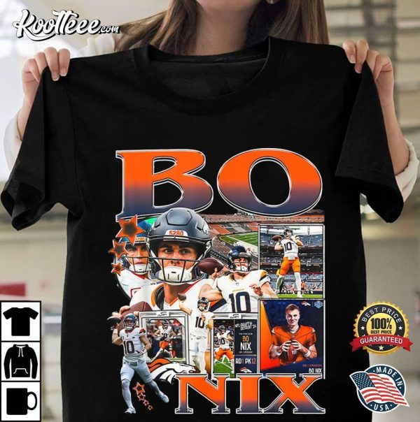 Bo Nix Denver Broncos Vintage T-Shirt