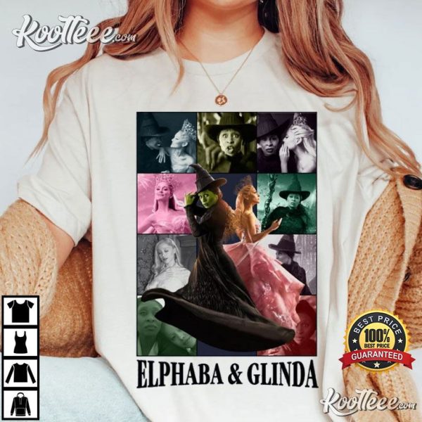 Elphaba And Glinda Eras Tour Wicked Musical Fan T-Shirt