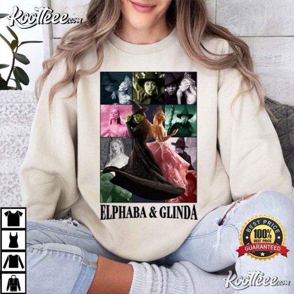 Elphaba And Glinda Eras Tour Wicked Musical Fan T-Shirt