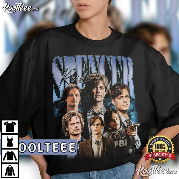 Spencer Reid Criminal Minds 90s Vintage Graphic T-Shirt