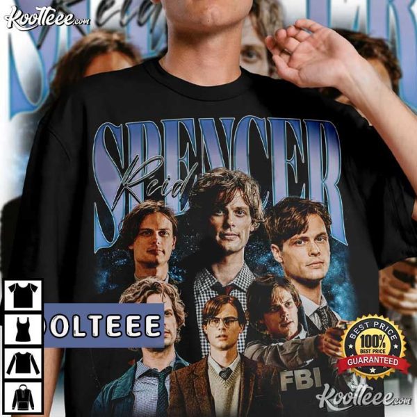 Spencer Reid Criminal Minds 90s Vintage Graphic T-Shirt