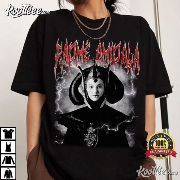 Padme Amidala Star Wars Black Metal T-Shirt