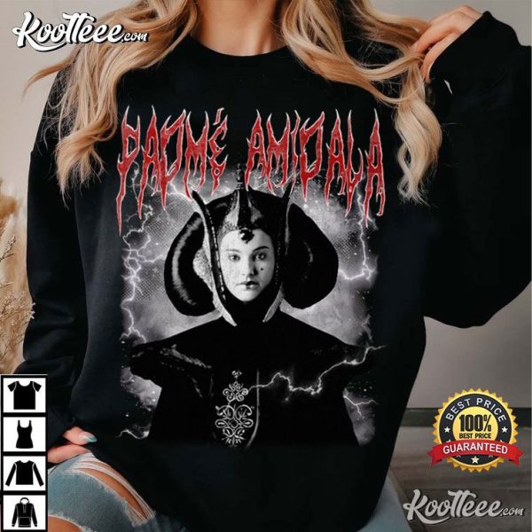 Padme Amidala Star Wars Black Metal T-Shirt