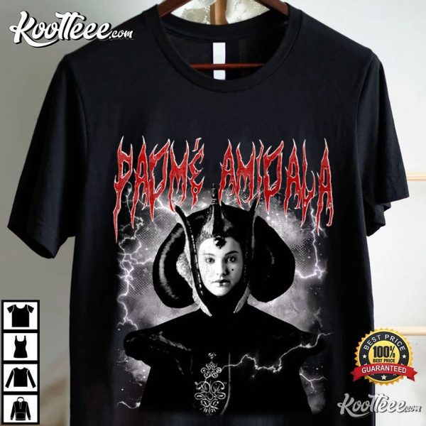 Padme Amidala Star Wars Black Metal T-Shirt