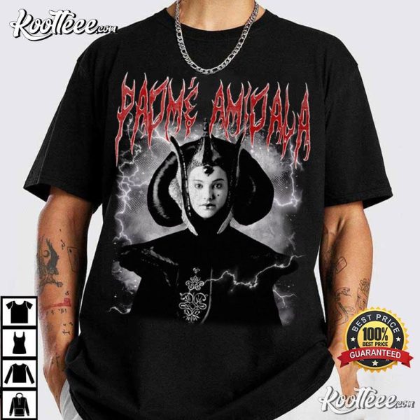 Padme Amidala Star Wars Black Metal T-Shirt