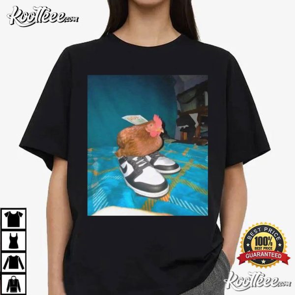 Dripped Out Chicken With Shoes Meme T-Shirt