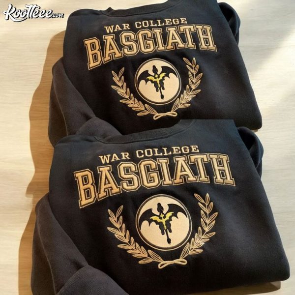 Basgiath War College Fourth Wing The Empyrean Embroidered Sweatshirt