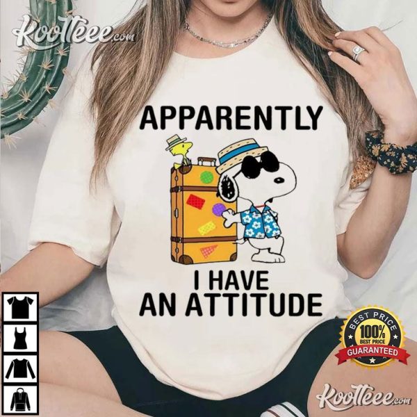 Snoopy Apparently I Have An Attitude T-Shirt