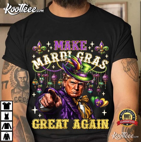 Make Mardi Gras Great Again Donald Trump T-Shirt