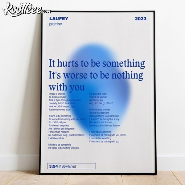 Laufey Promise Lyrics Bewitched Album Print Poster