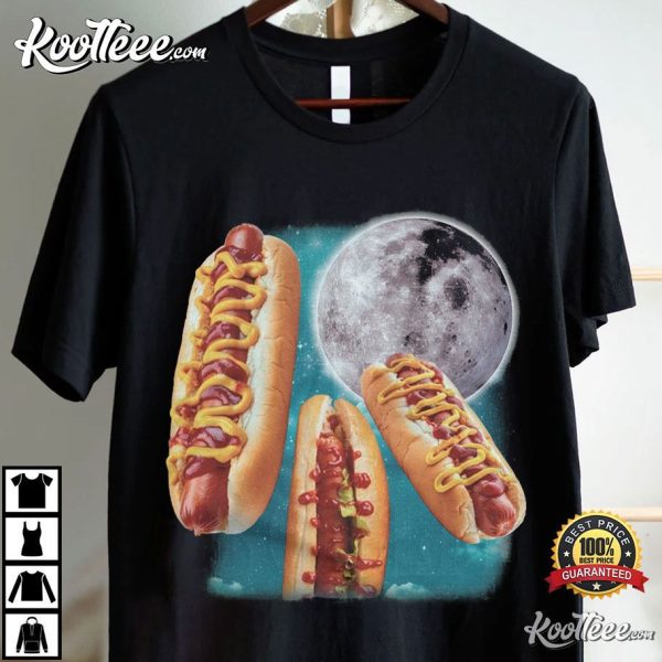 Three Hotdogs Moon I Got That Dawg In Me Vintage T-Shirt