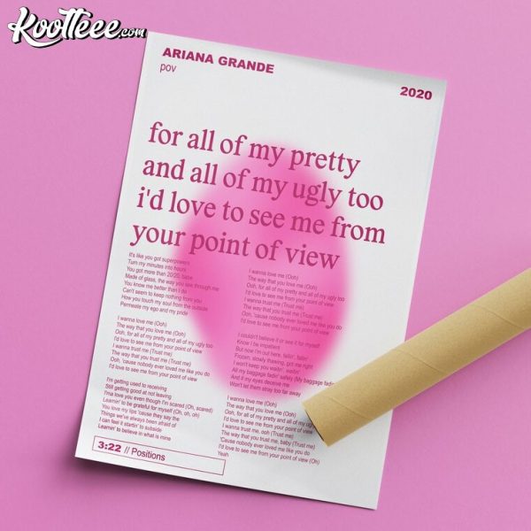 Ariana Grande pov Positions Album Print Poster