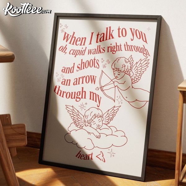 Laufey From The Start Lyrics Cupid Art Poster