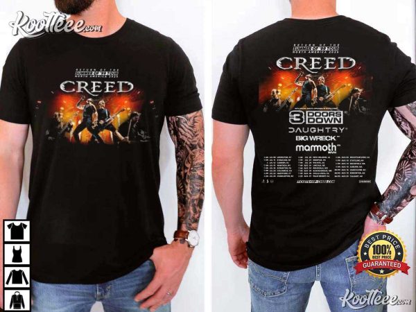 Creed Band 2025 Summer of ’99 Tour Merch T-Shirt