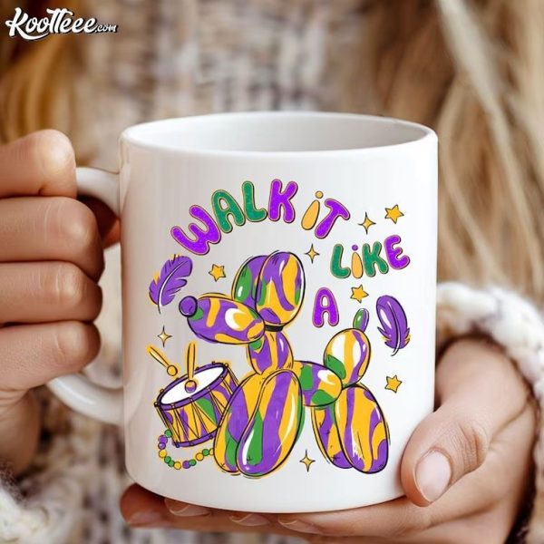 Mardi Gras Walk It Like A Dog Mug