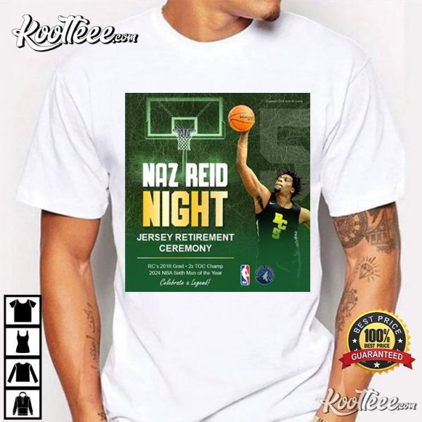 Naz Reid Night Jersey Retirement Ceremony T-Shirt