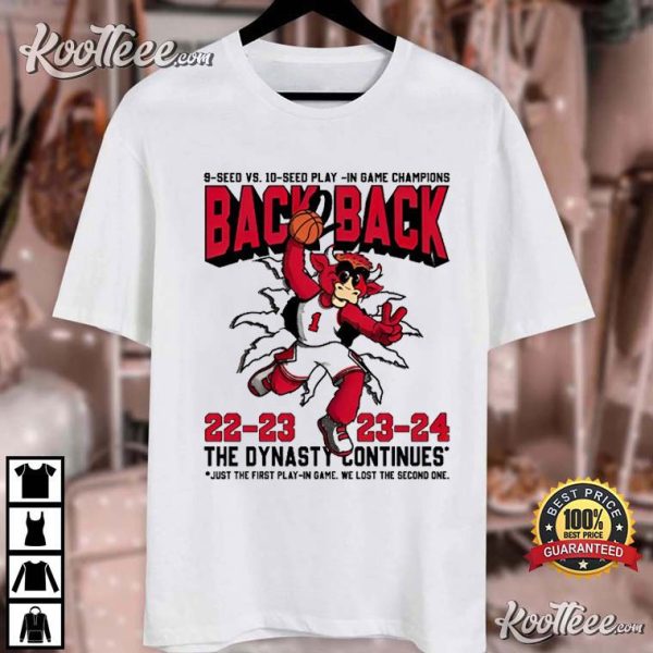 Chicago Bulls Back 2 Back 22-23 23-24 The Dynasty Continues T-Shirt