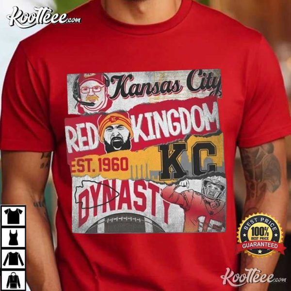 KC Chiefs Football Red Kingdom Dynasty T-Shirt