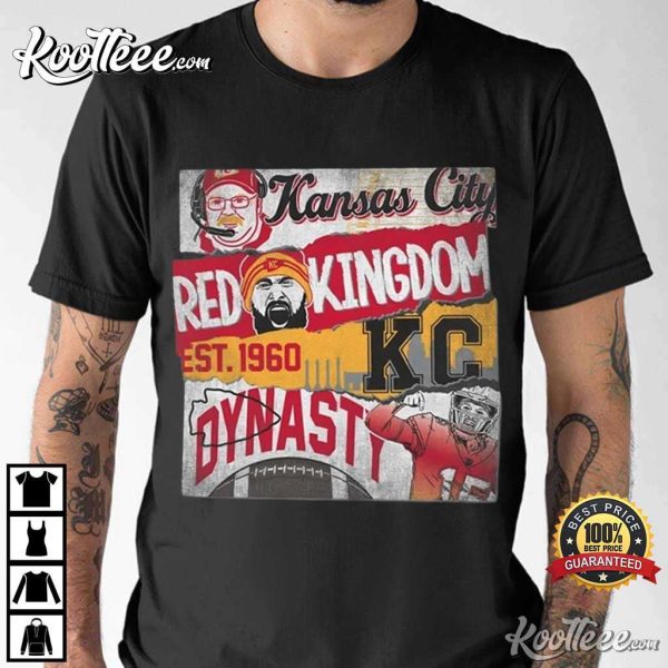 KC Chiefs Football Red Kingdom Dynasty T-Shirt