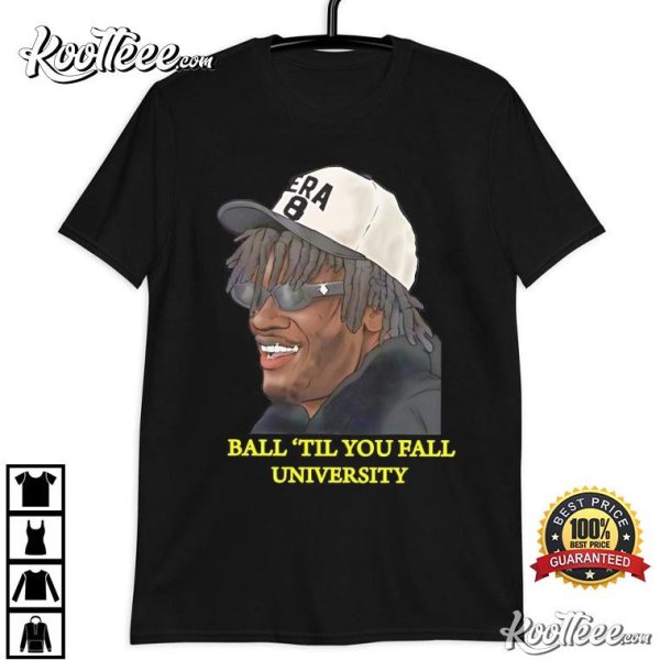 Lamar Jackson Era 8 Ball ‘Til You Fall University T-Shirt