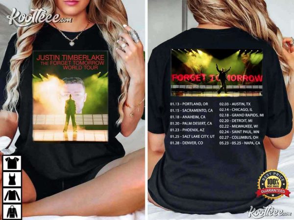 Justin Timberlake The Forget Tomorrow World Tour 2025 T-Shirt