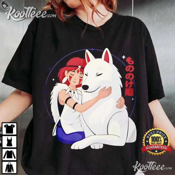 Princess Mononoke Wolf Ghibli T-Shirt