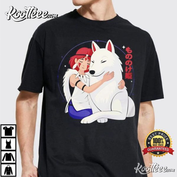 Princess Mononoke Wolf Ghibli T-Shirt