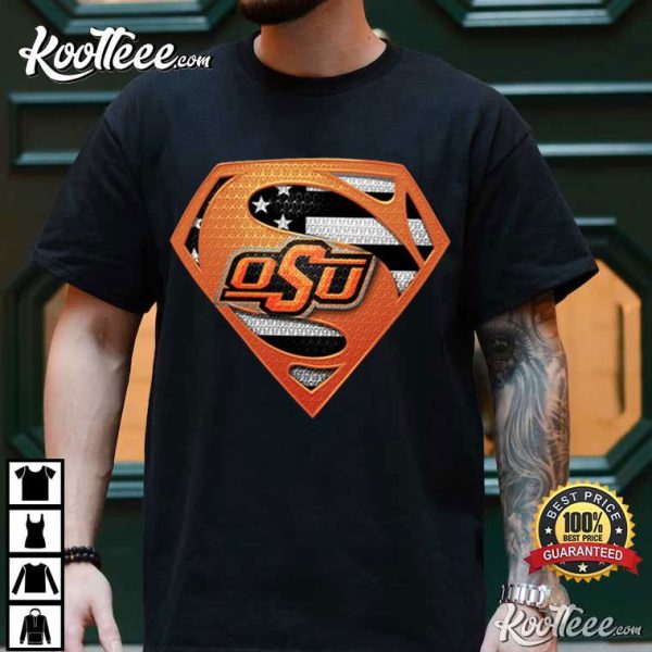 Oklahoma State Cowboys Superman American T-Shirt