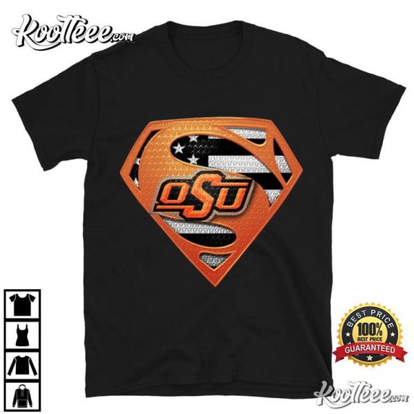 Oklahoma State Cowboys Superman American T-Shirt