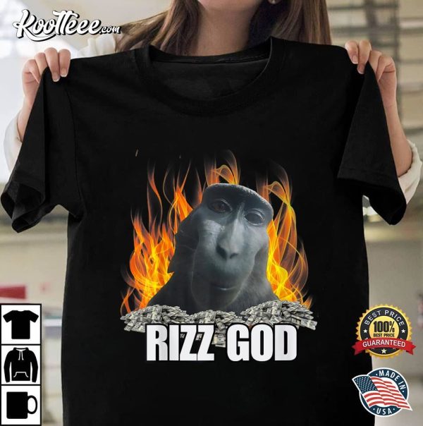 Funny Rizz God Rizzler Slang Meme T-Shirt