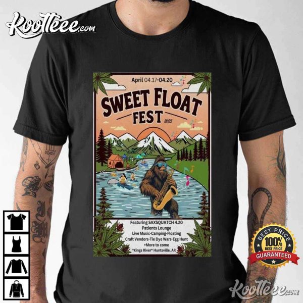 Sweet Float Fest April 17-20 2025 Huntsville Arkansas Poster T-Shirt