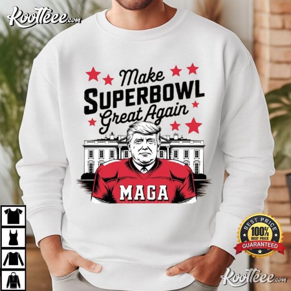 Make Super Bowl Great Again Trump Football T-Shirt