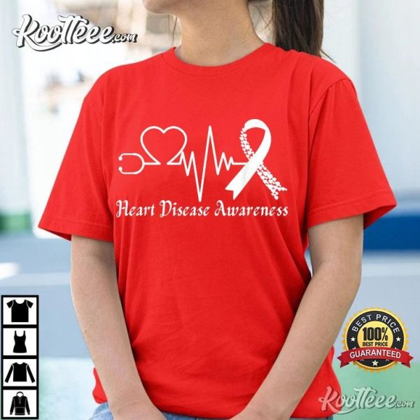 Heart Disease Awareness Go Red In February T-Shirt