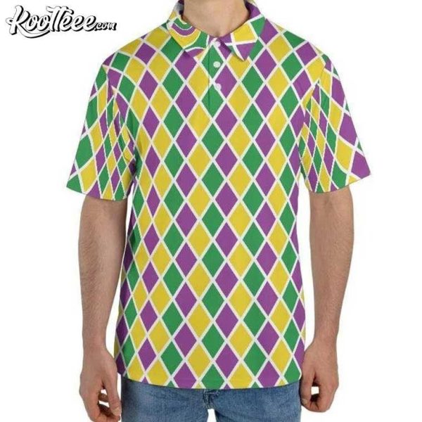 Mardi Gras Arglye Festival Polo Shirt