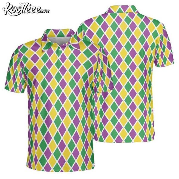 Mardi Gras Arglye Festival Polo Shirt