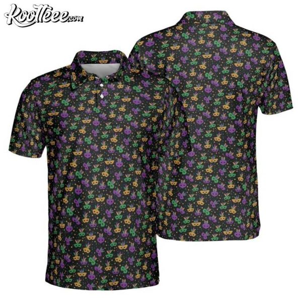 Mardi Gras Masquerade Golf Polo Shirt