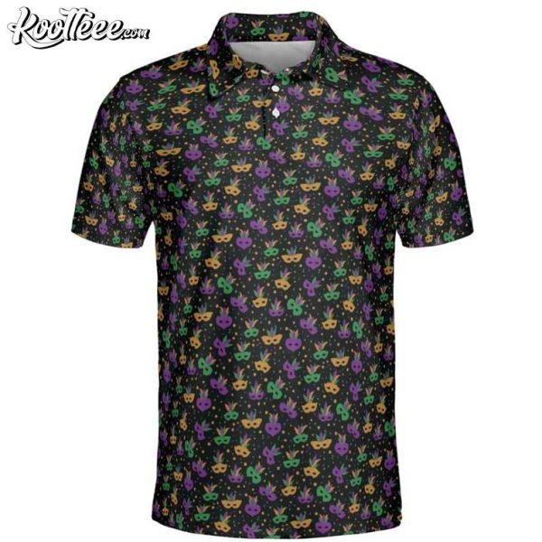 Mardi Gras Masquerade Golf Polo Shirt