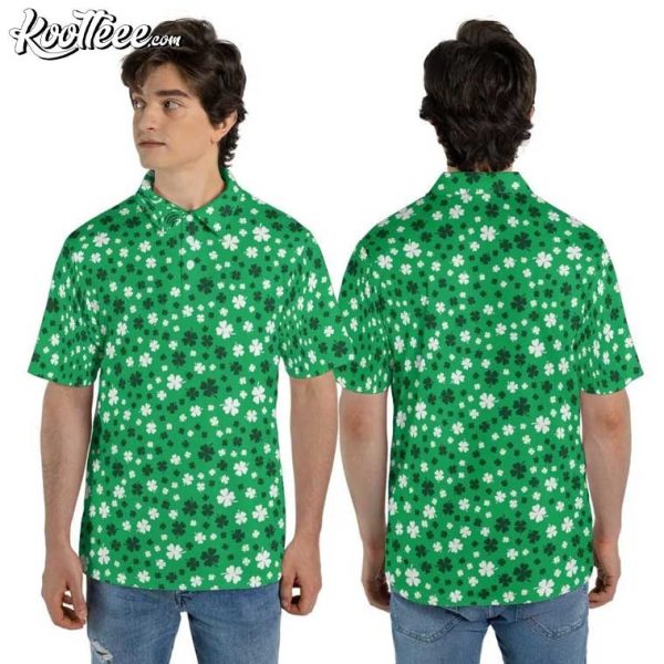 St Patrick’s Day Shamrocks Polo Shirt