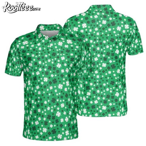 St Patrick’s Day Shamrocks Polo Shirt