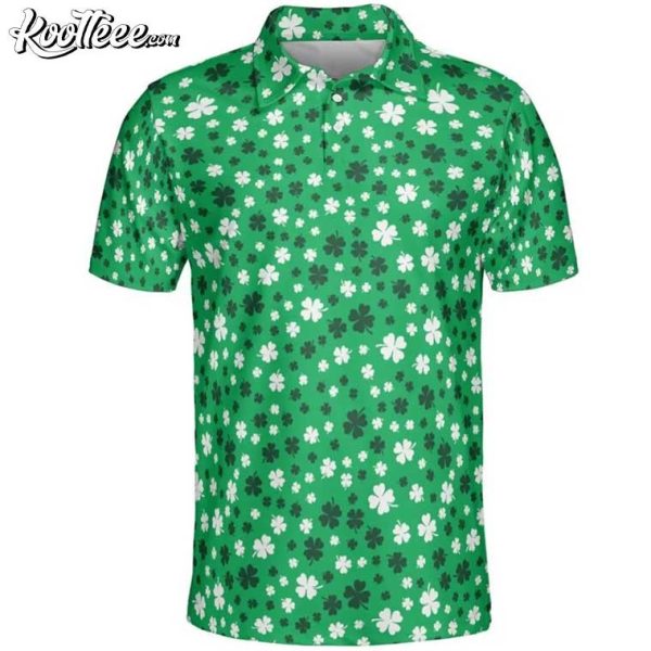 St Patrick’s Day Shamrocks Polo Shirt