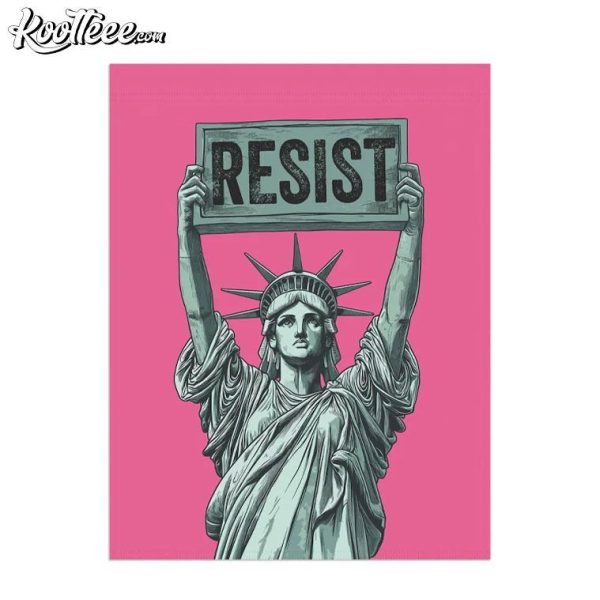 Statue Of Liberty Holding Resist Pro Women’s Rights Flag