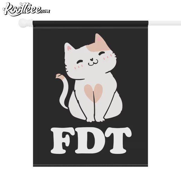 FDT Cat Anti Trump Feminist Social Activist Flag