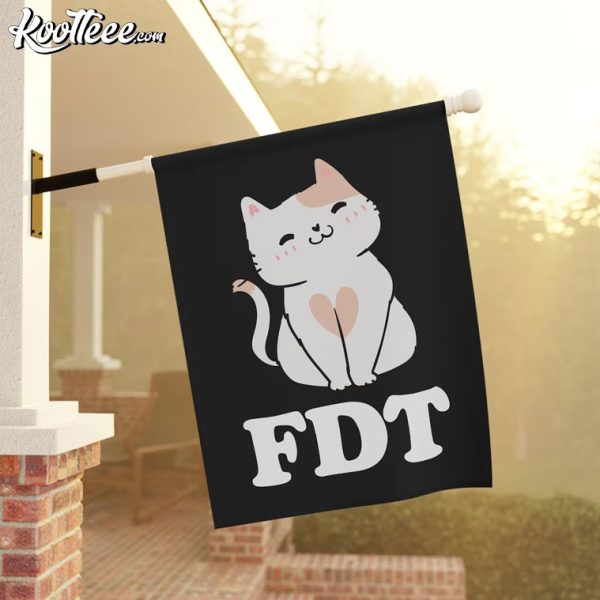 FDT Cat Anti Trump Feminist Social Activist Flag