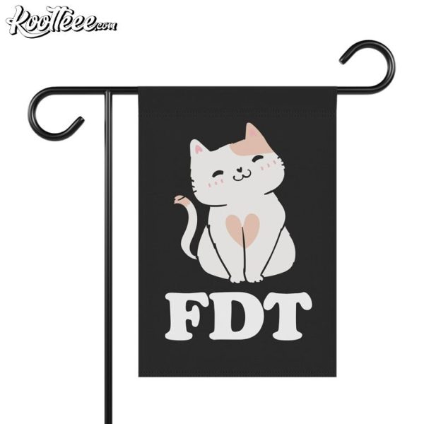 FDT Cat Anti Trump Feminist Social Activist Flag