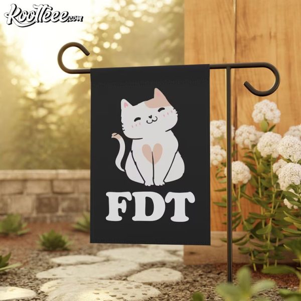 FDT Cat Anti Trump Feminist Social Activist Flag