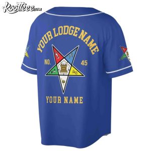 Order of the Eastern Star OES Pentagon Custom Name Baseball Jersey Order of the Eastern Star OES Pentagon Custom Name Baseball Jersey (2)