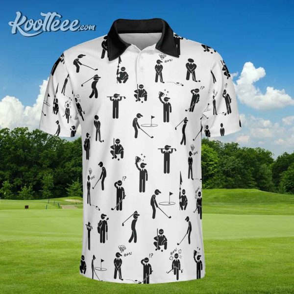 Sport Golf Custom Name Polo Shirt