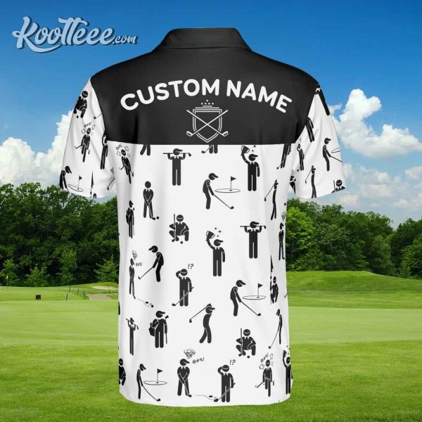 Sport Golf Custom Name Polo Shirt